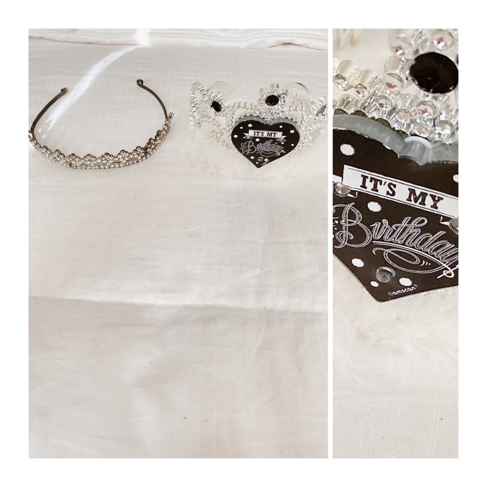 Bundle of two crown tiaras